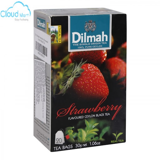 Trà dilmah strawberry 30g* 20 túi - nguyên liệu pha chế - cloud mart