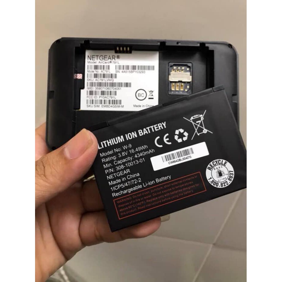 Pin Netgear 791L 4340mAh chính hãng. Mới 100%