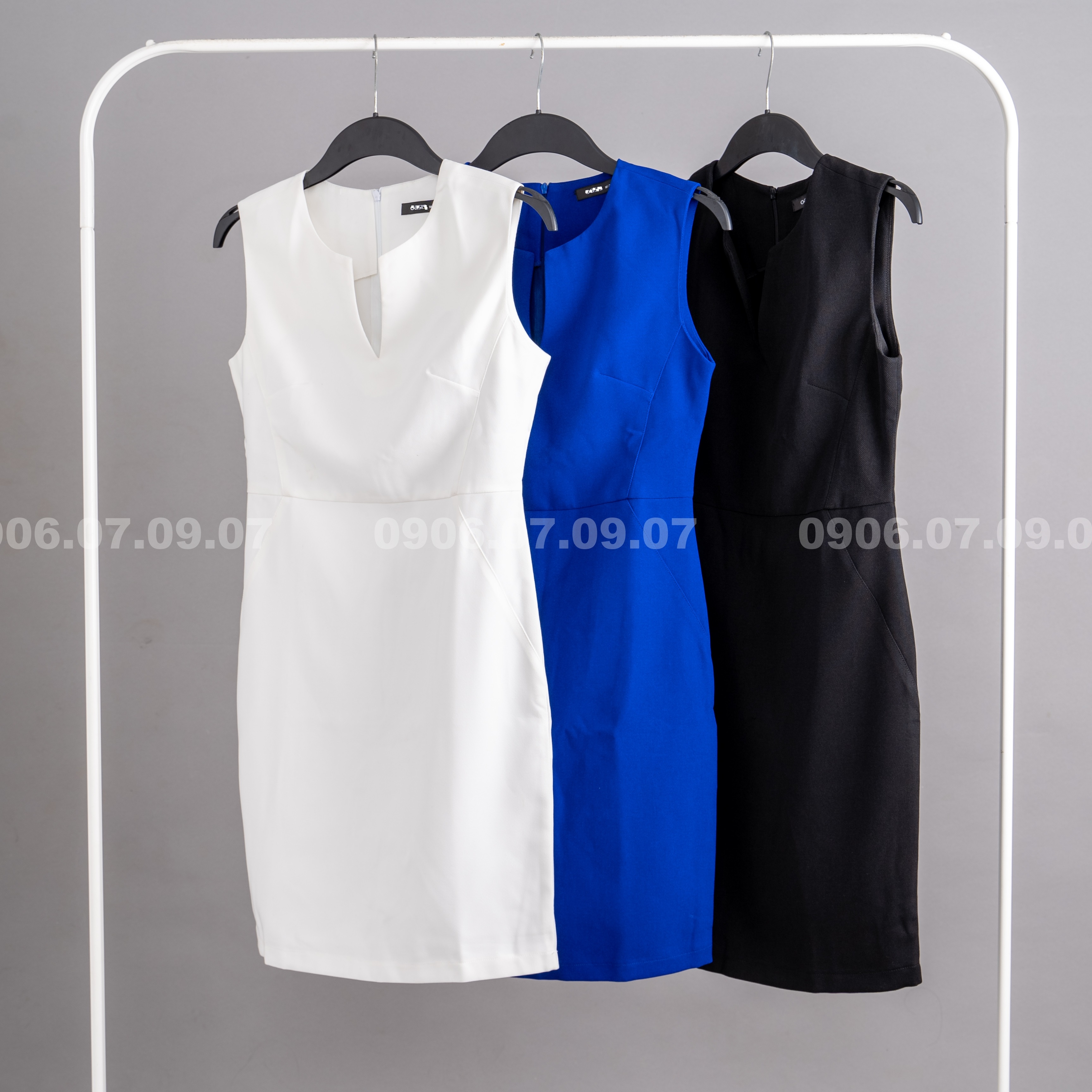 Đầm ôm body sát nách xếp ly bụng thun dbdxn0004
