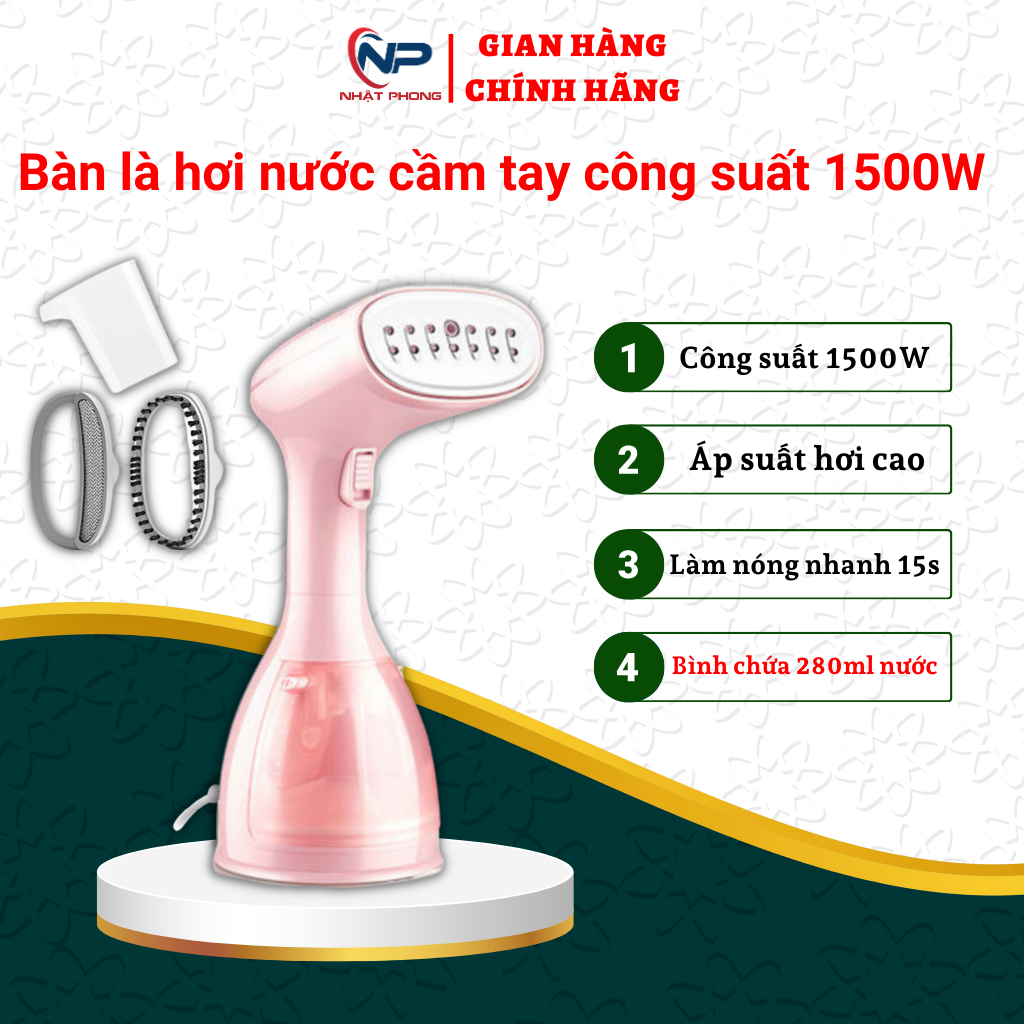 Bàn là hơi nước nhật phong mw-801 bàn ủi hơi nước cầm tay mini 1500w