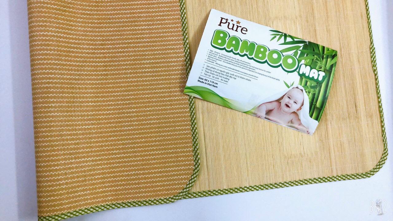 Chiếu trúc trải nôi tăm Bamboo cho bé