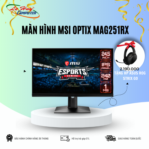 Màn hình máy tính msi optix mag251rx 24.5inch ips fhd 240hz