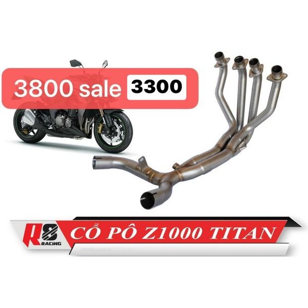 [HCM]Cổ Pô INOX MẠ KAWASAKI Z1000 - Z900 - Z800 -Z300-CBR250-R3-Z650 Nhập Khẩu_DOCHOIXEMAYNHAPKHAU