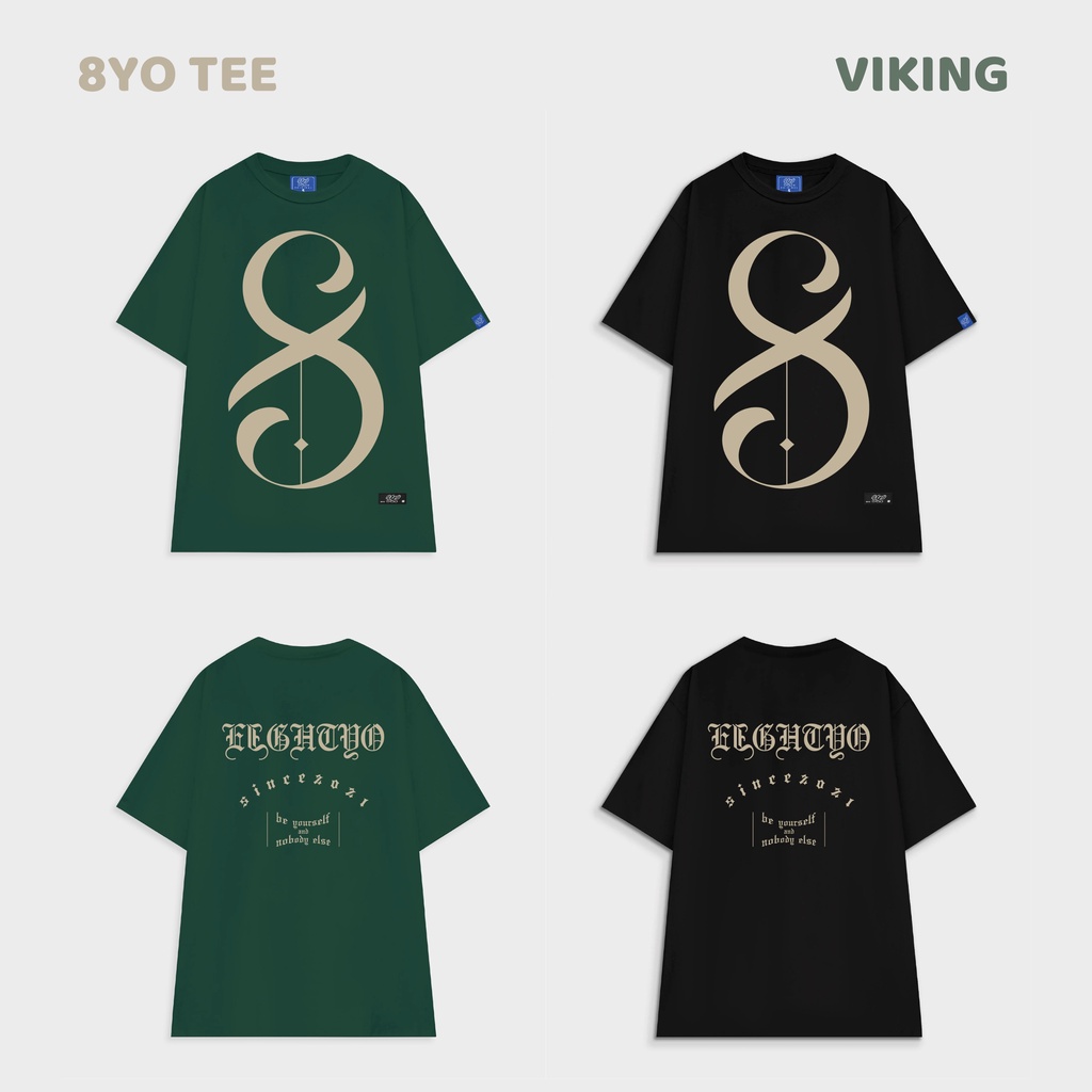 Áo thun local brand unisex 8yo viking tee # 2 màu