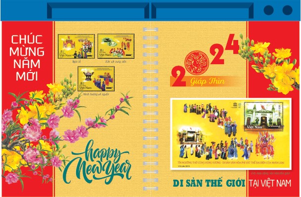 Lịch để bàn đế nhựa 2024