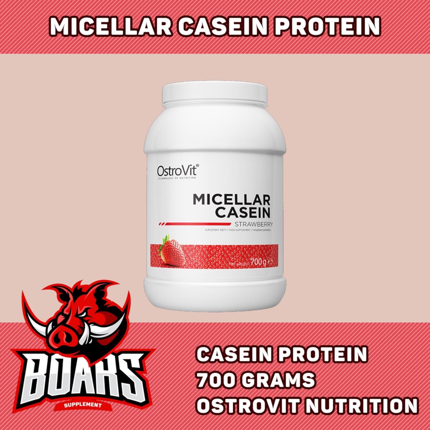 Ostrovit protein casein, casein nuôi cơ ban đêm, protein trải dài , hộp 700g