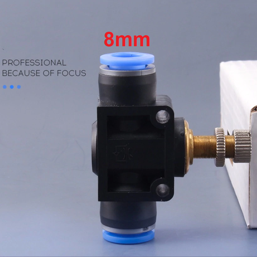 Van tiết lưu 8mm 10mm 12mm tùy lựa chọn van điều chỉnh khí nén thủy lực ống phun sương...