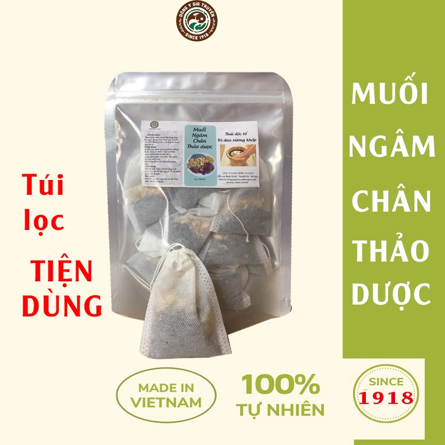 Set 10 túi muối ngâm chân thảo dược Thông Cát
