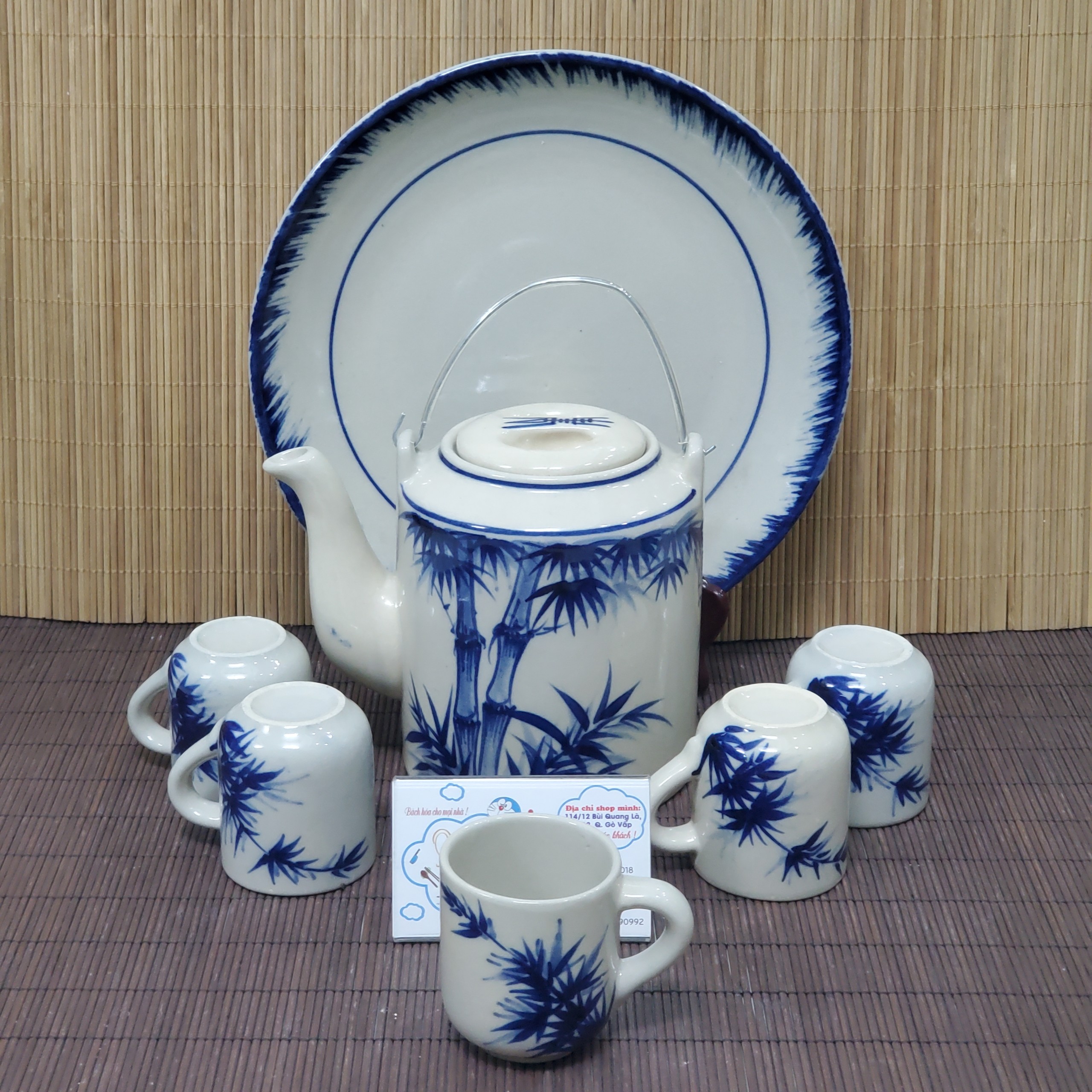 Bộ bình trà gốm nung thủ công cao cấp