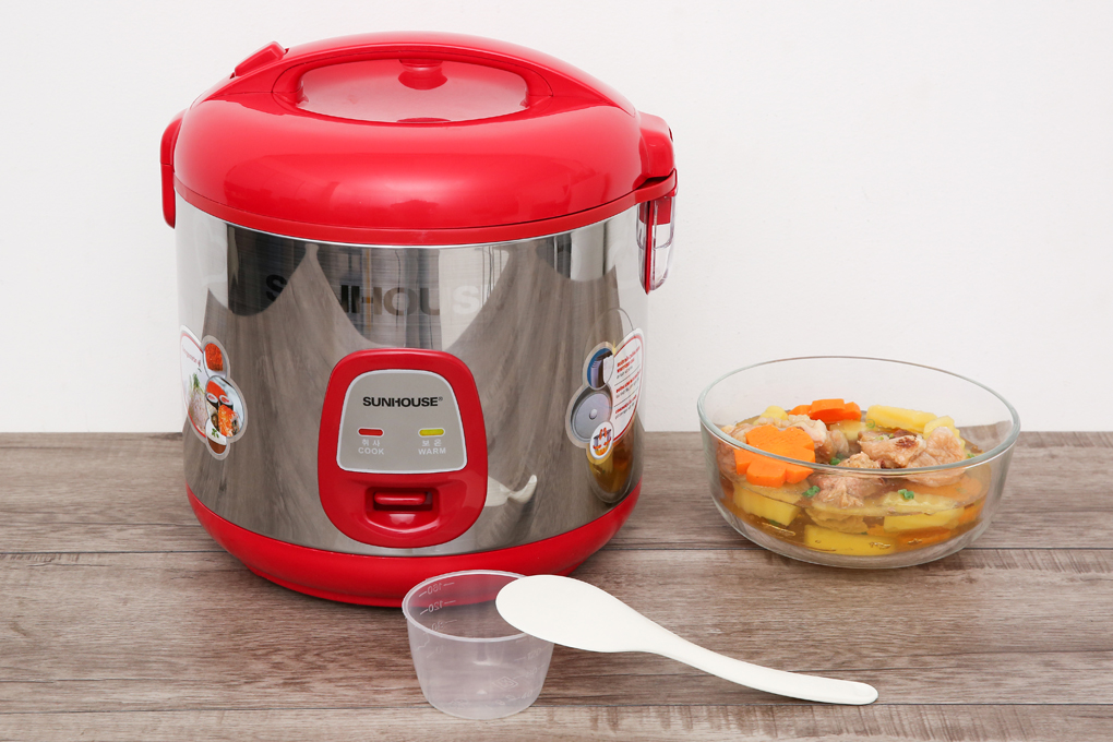 Nồi cơm điện sunhouse 1.8 lít shd 18s hàng trưng bày 99%