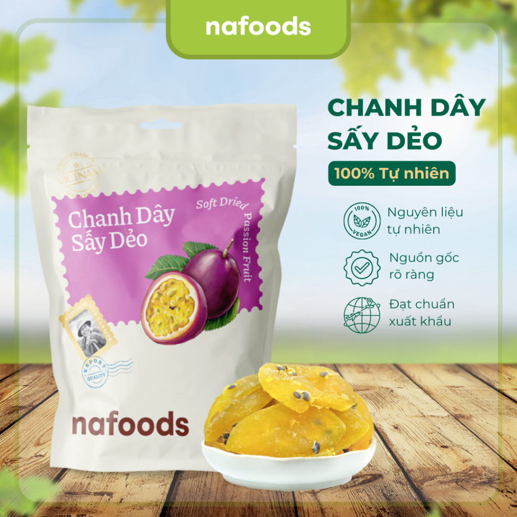 Chanh leo sấy dẻo 100gr Nafoods