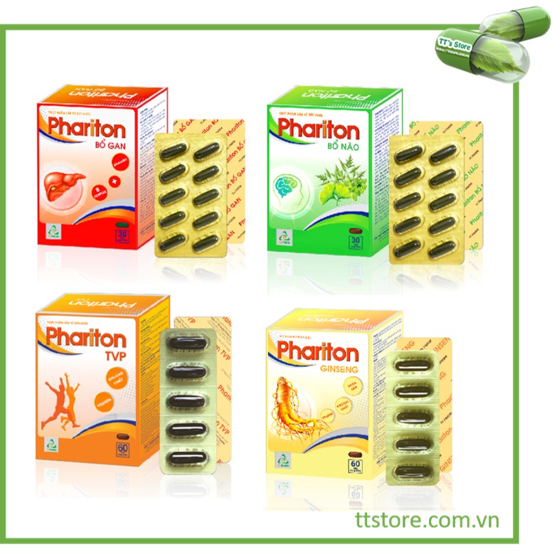 Phariton tvp - bổ não - nhân sâm - bổ gan - vitamin khoáng chất