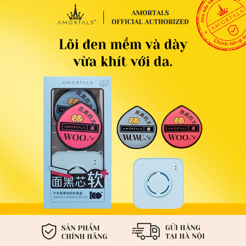 Bông mút AMORTALS đen nâng cấp mới đánh Kem nền siêu mềm không ăn Kem nền dạng lỏng giúp đánh kem nền phấn phủ phấn nước dạng lỏng Trang điểm đặc biệt dành cho trang điểm với chất liệu đặc biệt dành cho nữ giao hàng nhanh chóng tận nơi