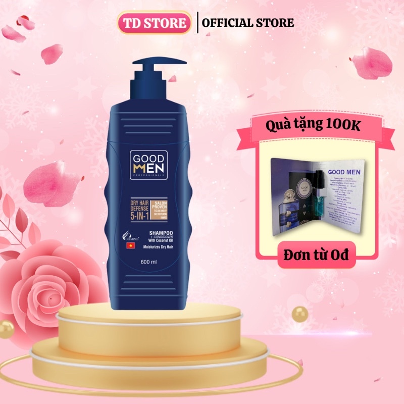 Sữa tắm gội nam toàn thân 5in1 600ml