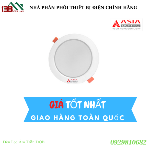 Cam Kết Chính Hãng Đèn led âm trần thân nhựa DOB Asia - Bảo Hành 2 Năm