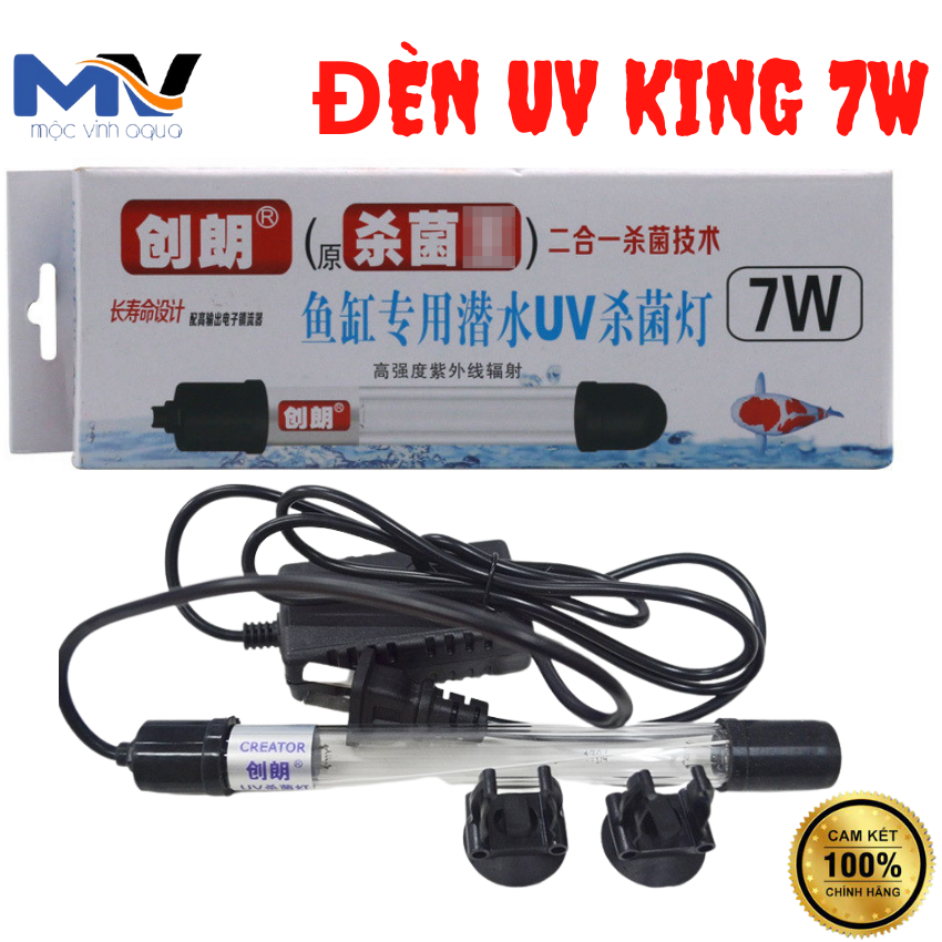 ĐÈN UV KING 7W CAO CẤP DIỆT TẢO & DIỆT KHUẨN HỒ CÁ CẢNH | CỬA HÀNG CÁ CẢNH VÀ THIẾT BỊ LỌC NƯỚC HỒ CÁ MỘC VINH AQUA