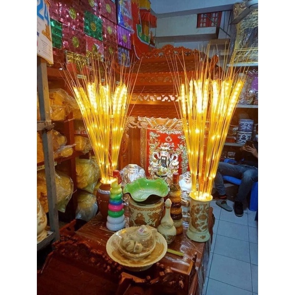 ĐÈN LED BÔNG LÚA MẠCH MÀU VÀNG