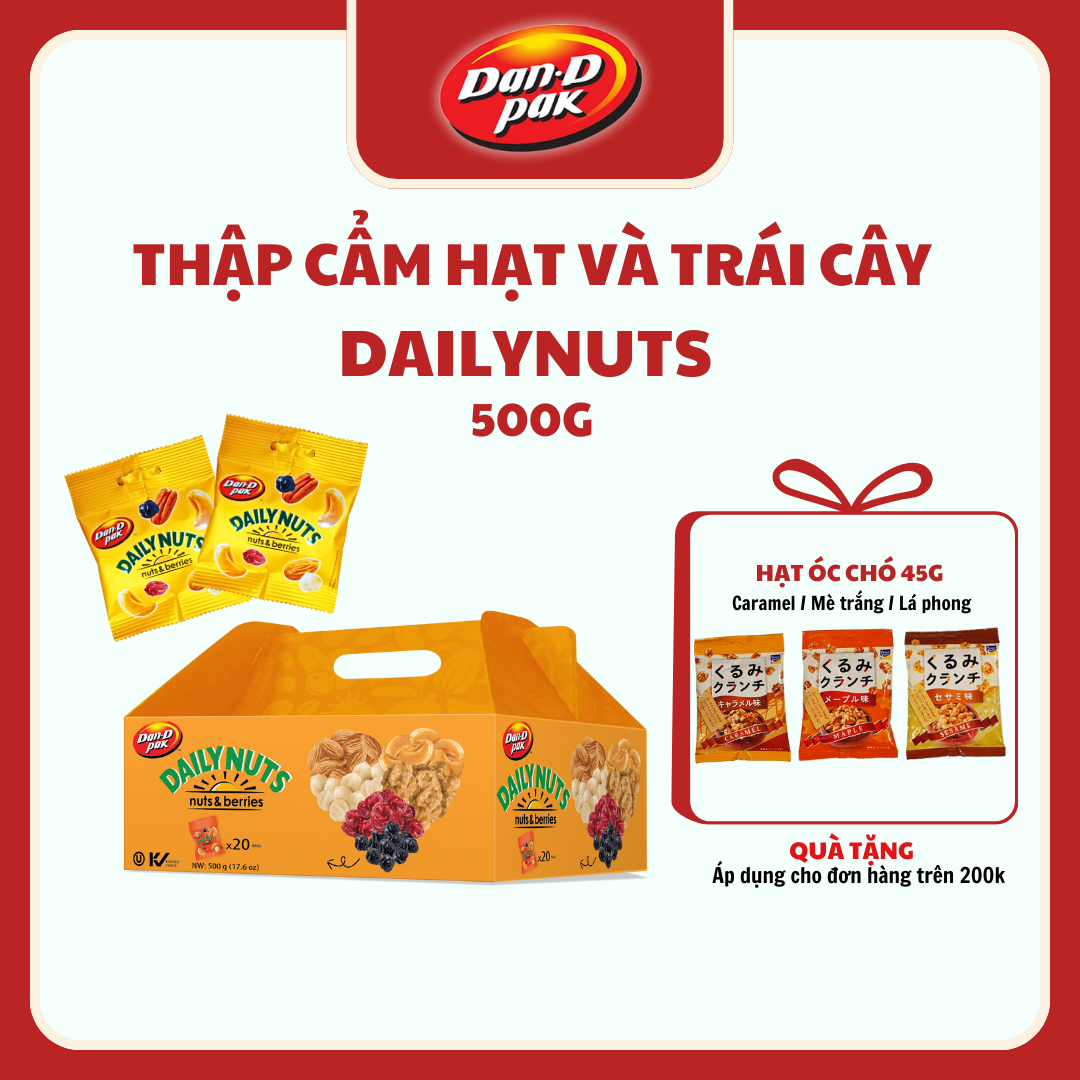 Hộp hạt mỗi ngày dailynuts 20*25g Dan D Pak