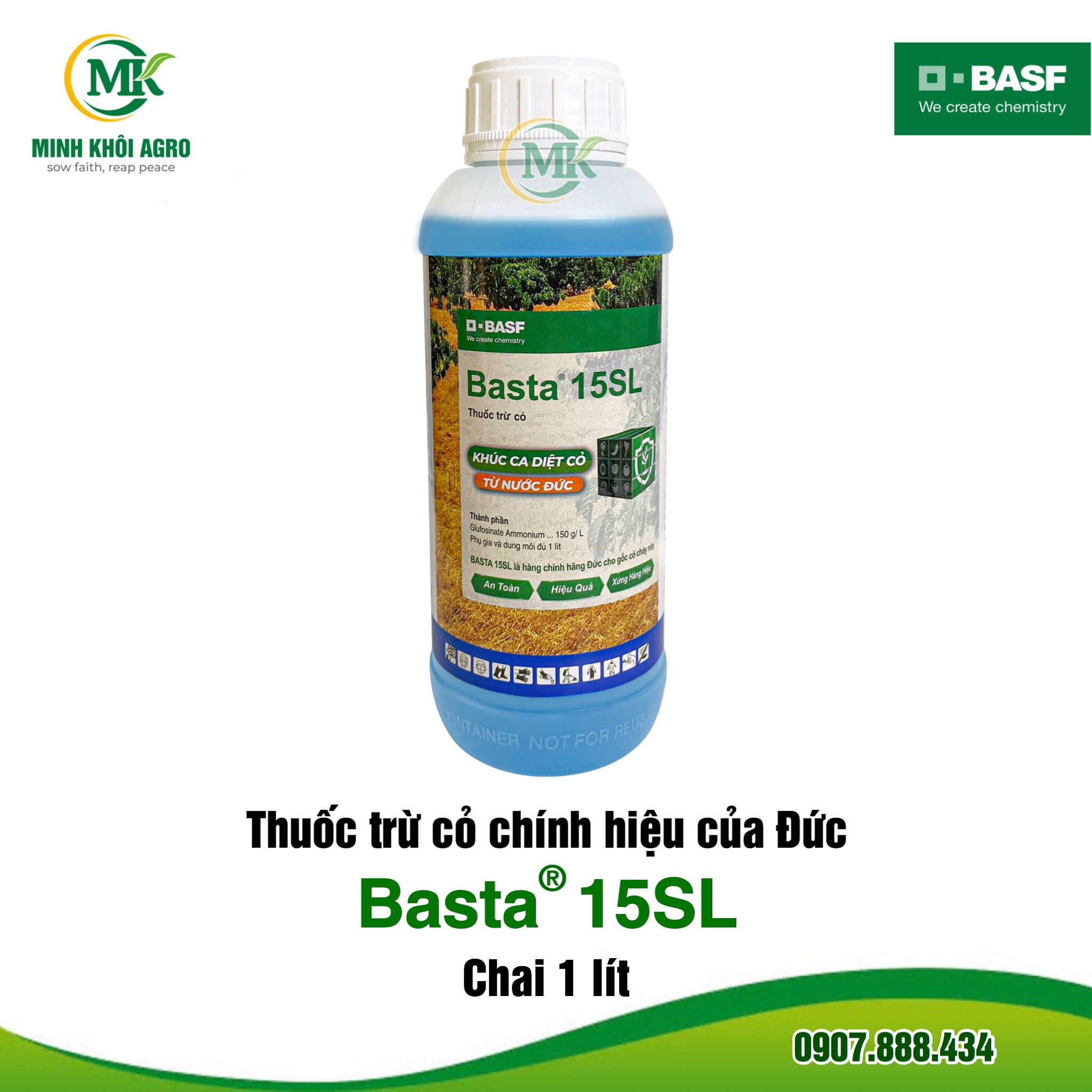 Thuốc trừ cỏ basta 15sl | diện mạo mới, chất lượng đỉnh cao