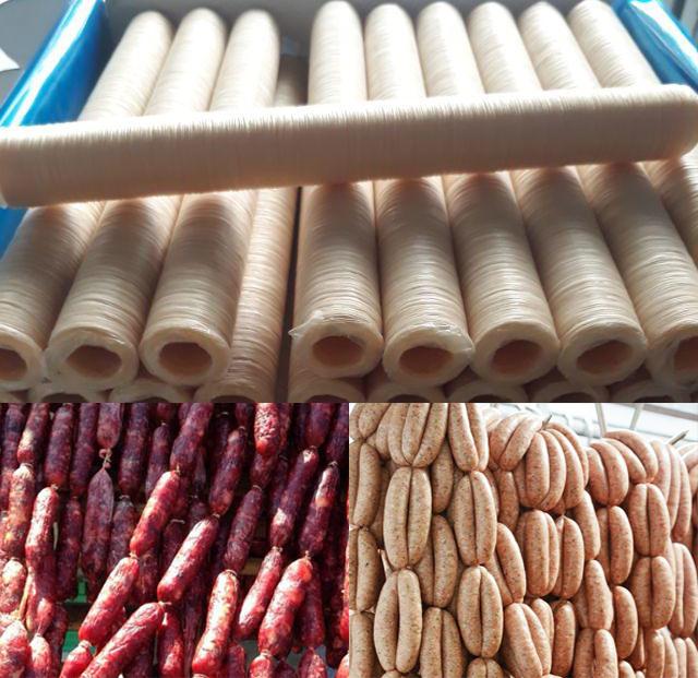 Combo 5 vỏ Collagen size 28mm Viscofan Đức làm xúc xích, lạp xưởng (loại 1 NDX)