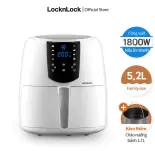 [HÀNG TẶNG KHÔNG BÁN - MEMBERSHIP] EJF357 - Nồi chiên không dầu Lock&Lock 5.2L - Cảm ứng, 7 chế độ nấu, Tỏa nhiệt đối lưu, Tặng khay bánh - Chính hãng - Bảo hành 2 năm
