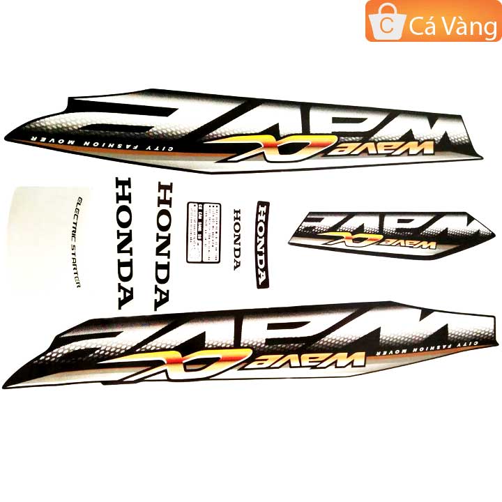 Tem xe wave anpha 2013 chất lượng - màu đen