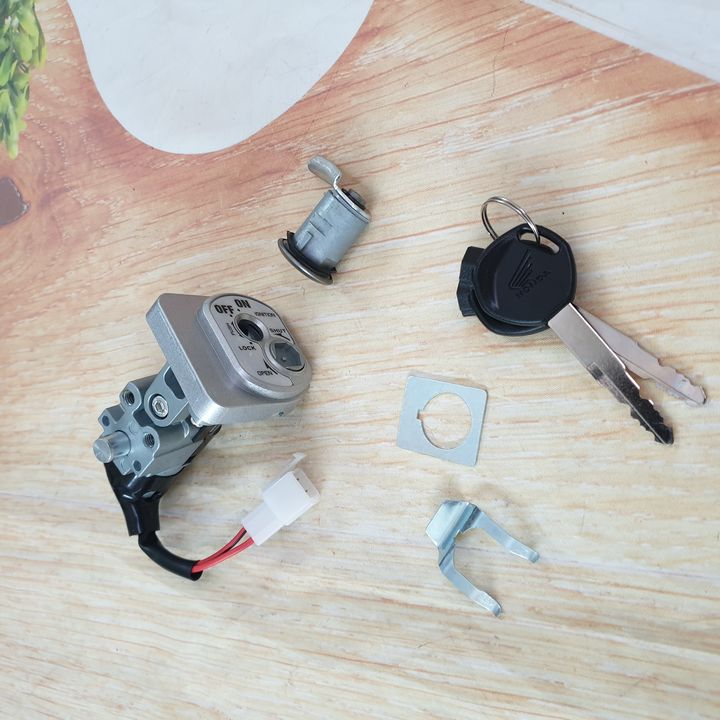 Ổ khóa xe máy Wave RSX 2 dây , khóa RSX FI 2014 Mặt kính đồng hồ xe máy rsx đời 2015, phụ tùng xe máy giá rẻ