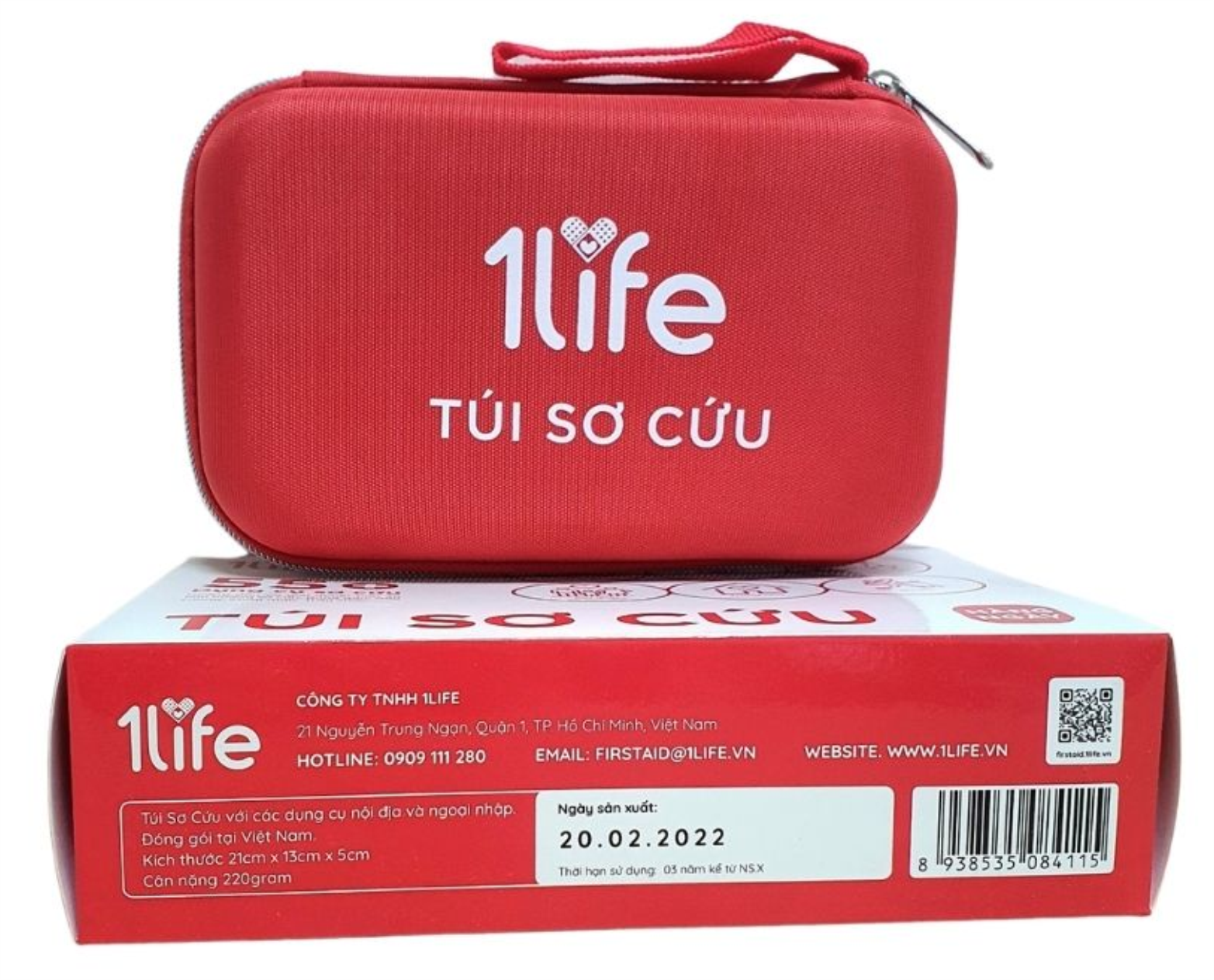 Hộp túi sơ cứu hàng ngày 55 + dụng cụ sơ cứu cho mọi gia đình