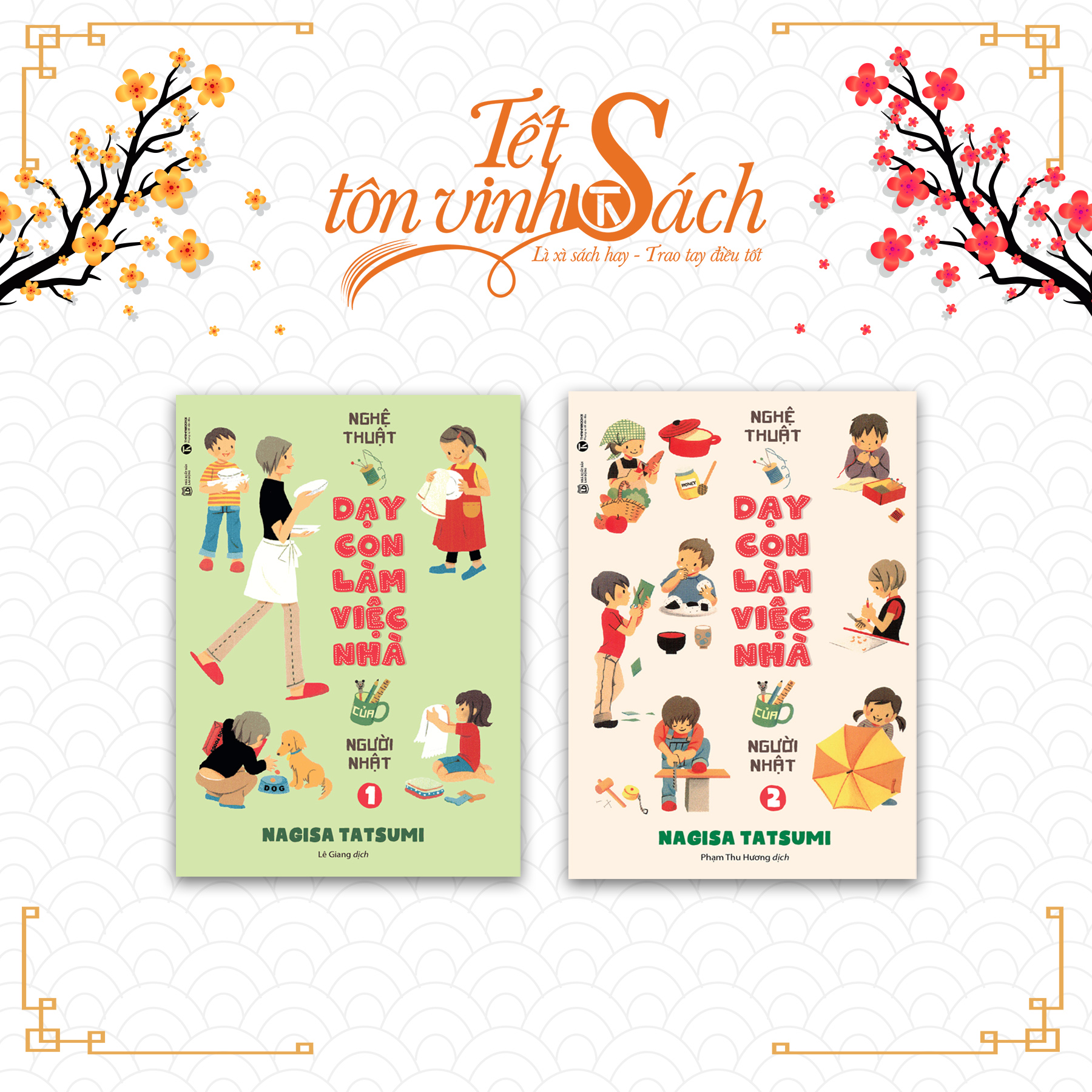 [TẾT SÁCH] - Bộ sách Nghệ thuật dạy con làm việc nhà của người Nhật - THÁI HÀ BOOKS