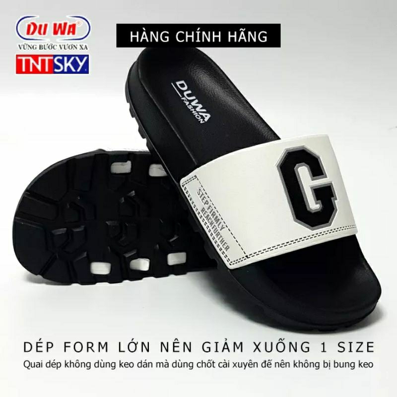 Dép quai ngang nam nử chử g mẫu hot đế nhẹ màu trắng
