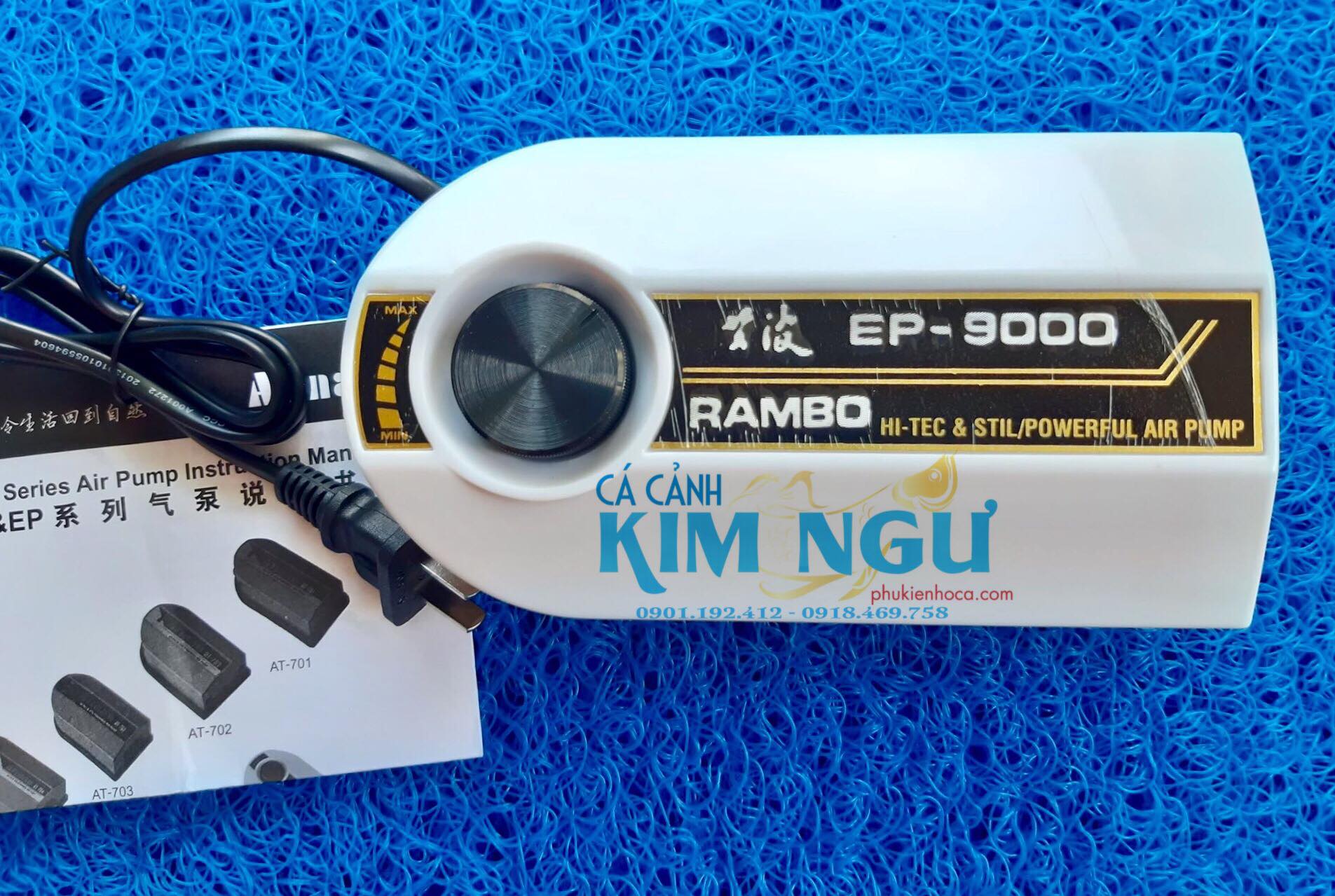Máy Sủi Oxy Hồ Cá ATMAN RAMBO EF 9000