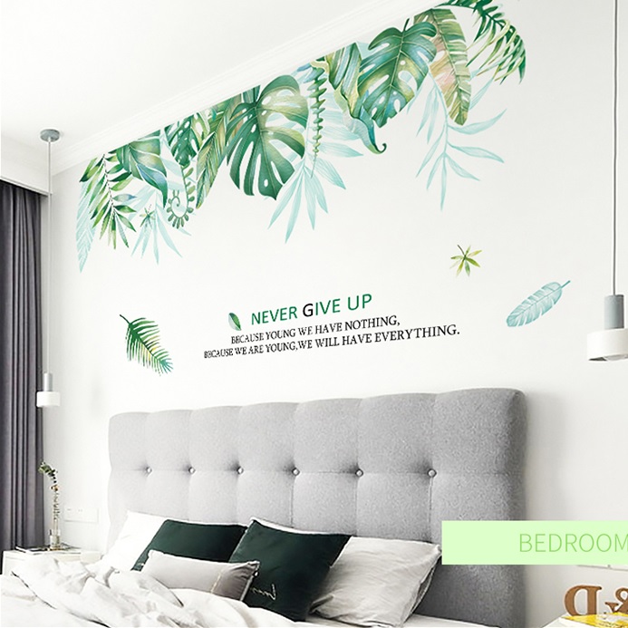 Decal dán tường Tán lá xanh - C15 - Vivadecal