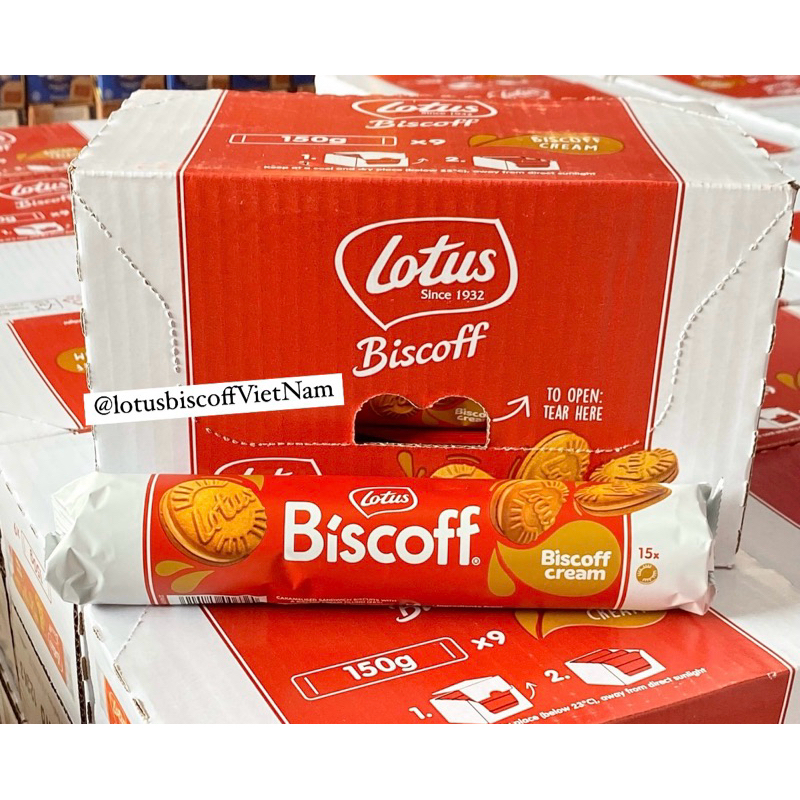 Bánh quy Lotus Kẹp kem Biscoff Cream 150g