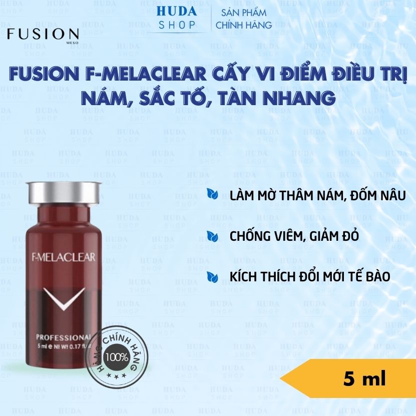 Tinh chất meso f-melaclear fusion mờ nám - tàn nhang - thâm mụn 1 lọ 10ml - huda shop
