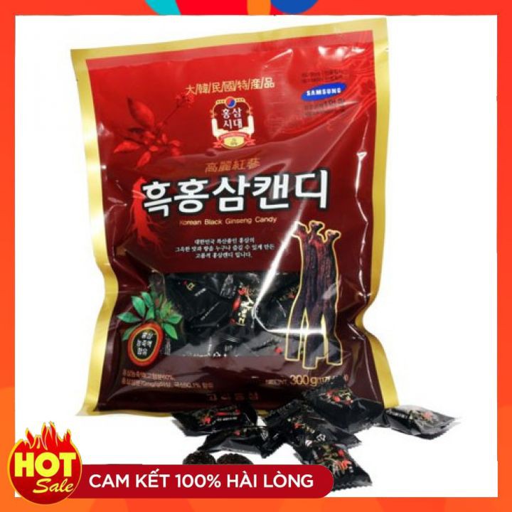 [HCM]Kẹo Hắc Sâm Hàn Quốc gói 300g