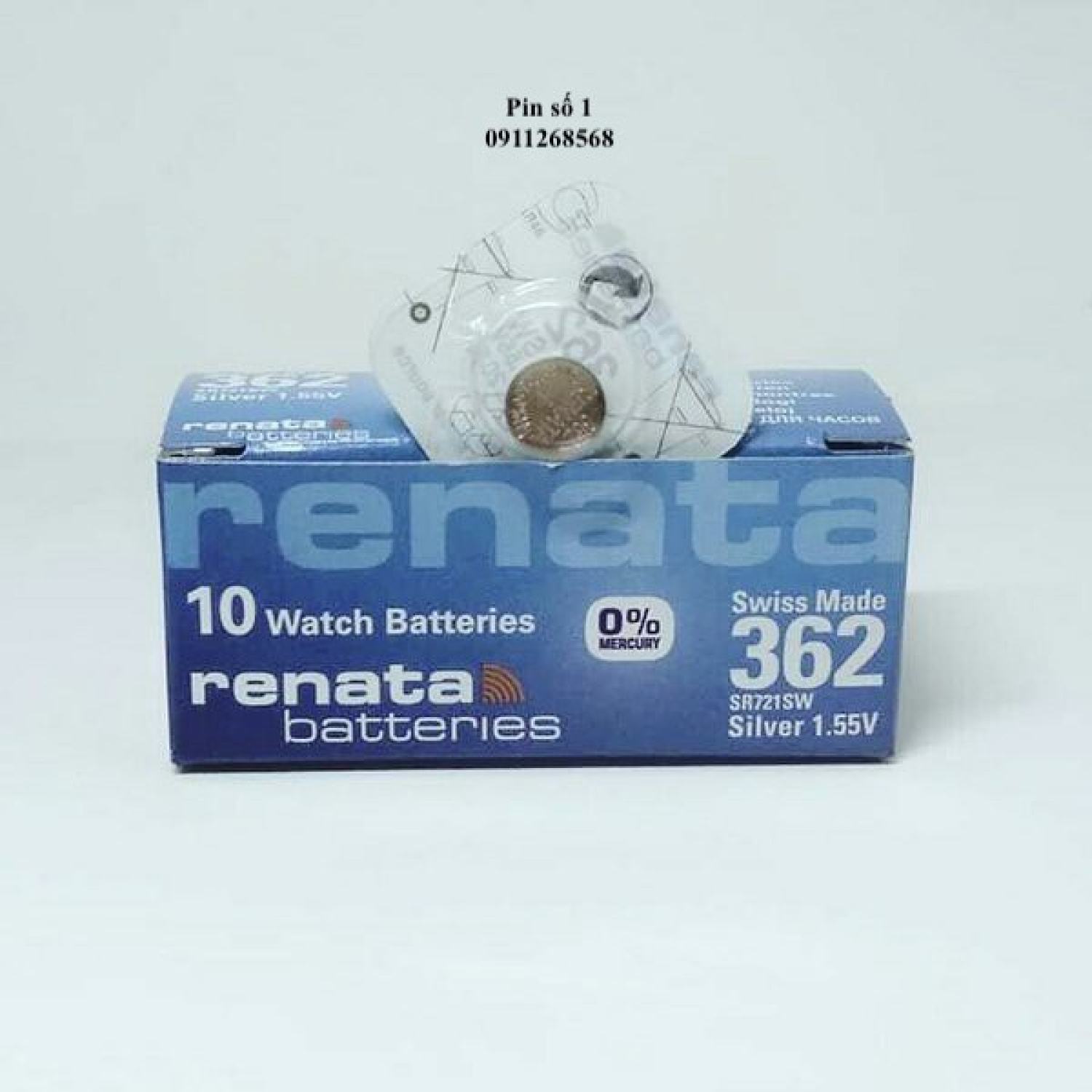 Pin 362 sr721sw renata thuỵ sĩ dùng cho đồng hồ đeo tay