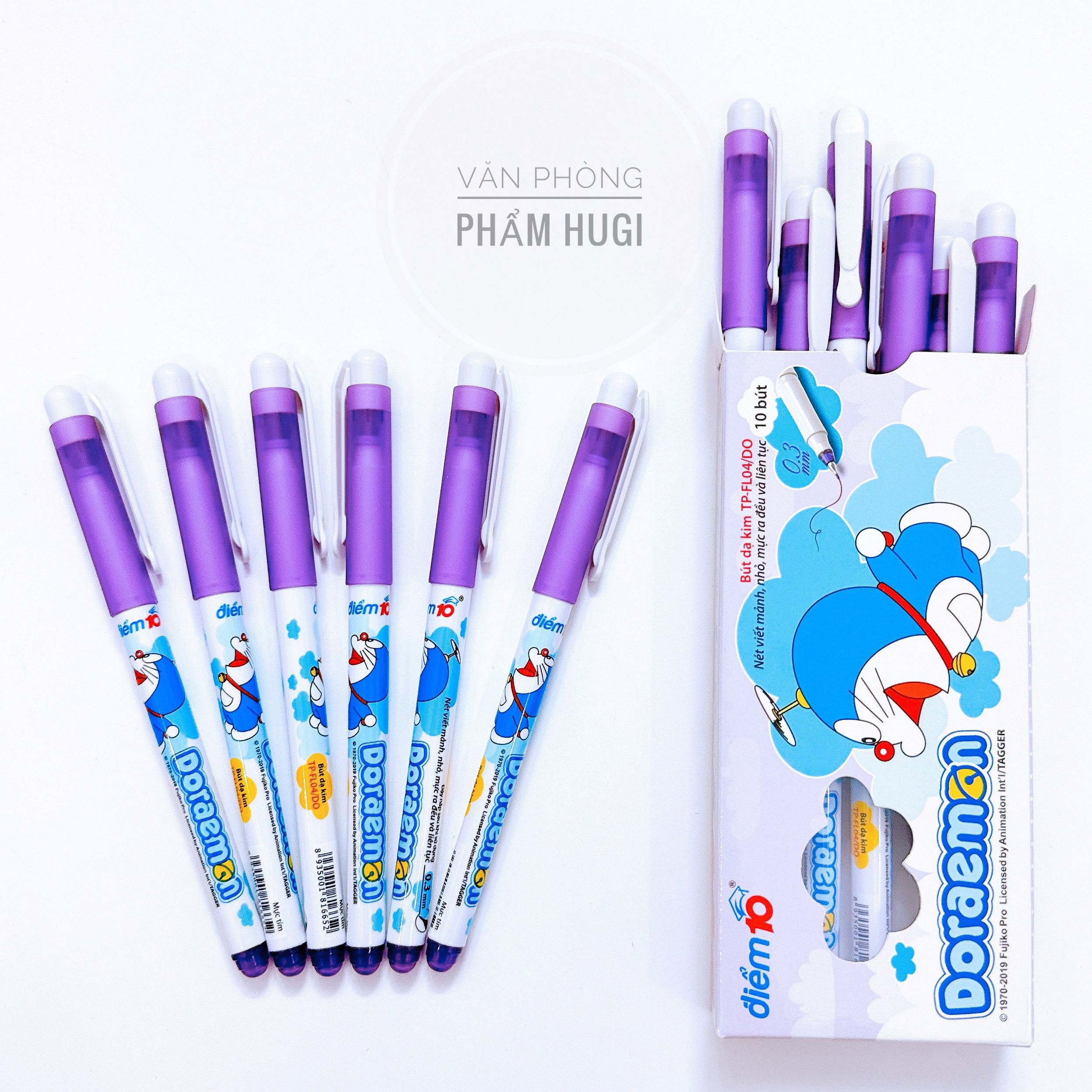 Bút Lông Kim Thiên Long FL-04/DO nét viết 0.3mm mảnh nhỏ mực đều liên tục dành cho học sinh