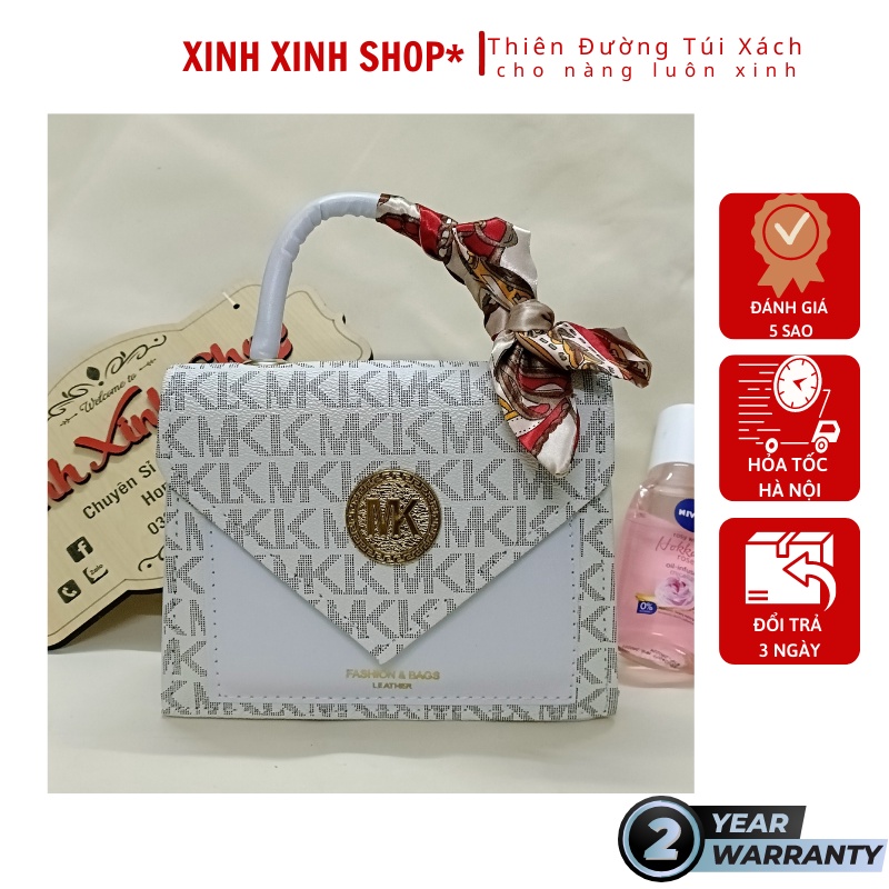 Túi xách nữ giá rẻ . túi xách nữ đeo chéo Mk size 20cm 2 ngăn 3 màu vừa điện thoại tặng kèm nơ lụa siêu sang giá rẻ hợp thời trang 2022