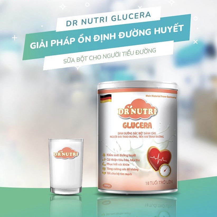 Sữa bột cho người tiểu đường Dr Nutri Glucera