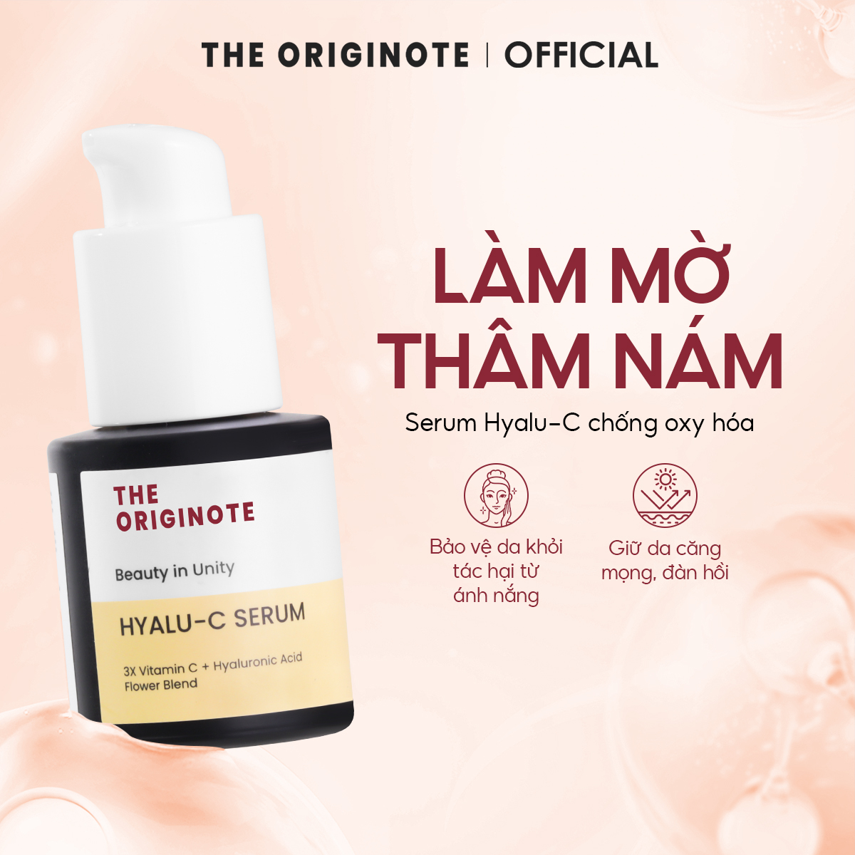  Serum Vitamin C The Originote dưỡng ẩm hỗ trợ làm sáng vùng da xỉn màu dưỡng ẩm công thức tinh chất 20ml 