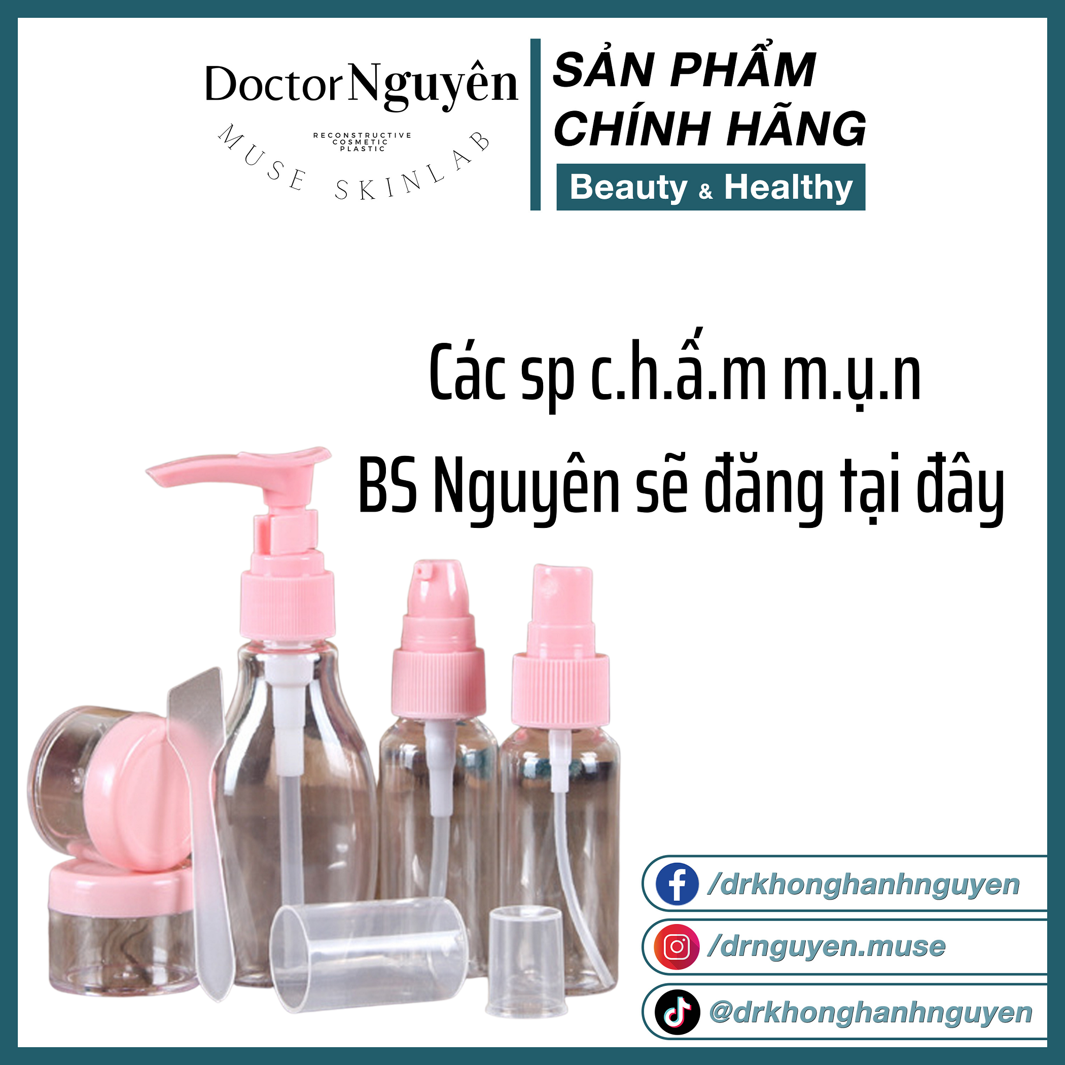 [HÀNG NHẬP KHẨU] Chai Chiết Mỹ Phẩm "Giảm Mụn Tổng Hợp Từ BS"