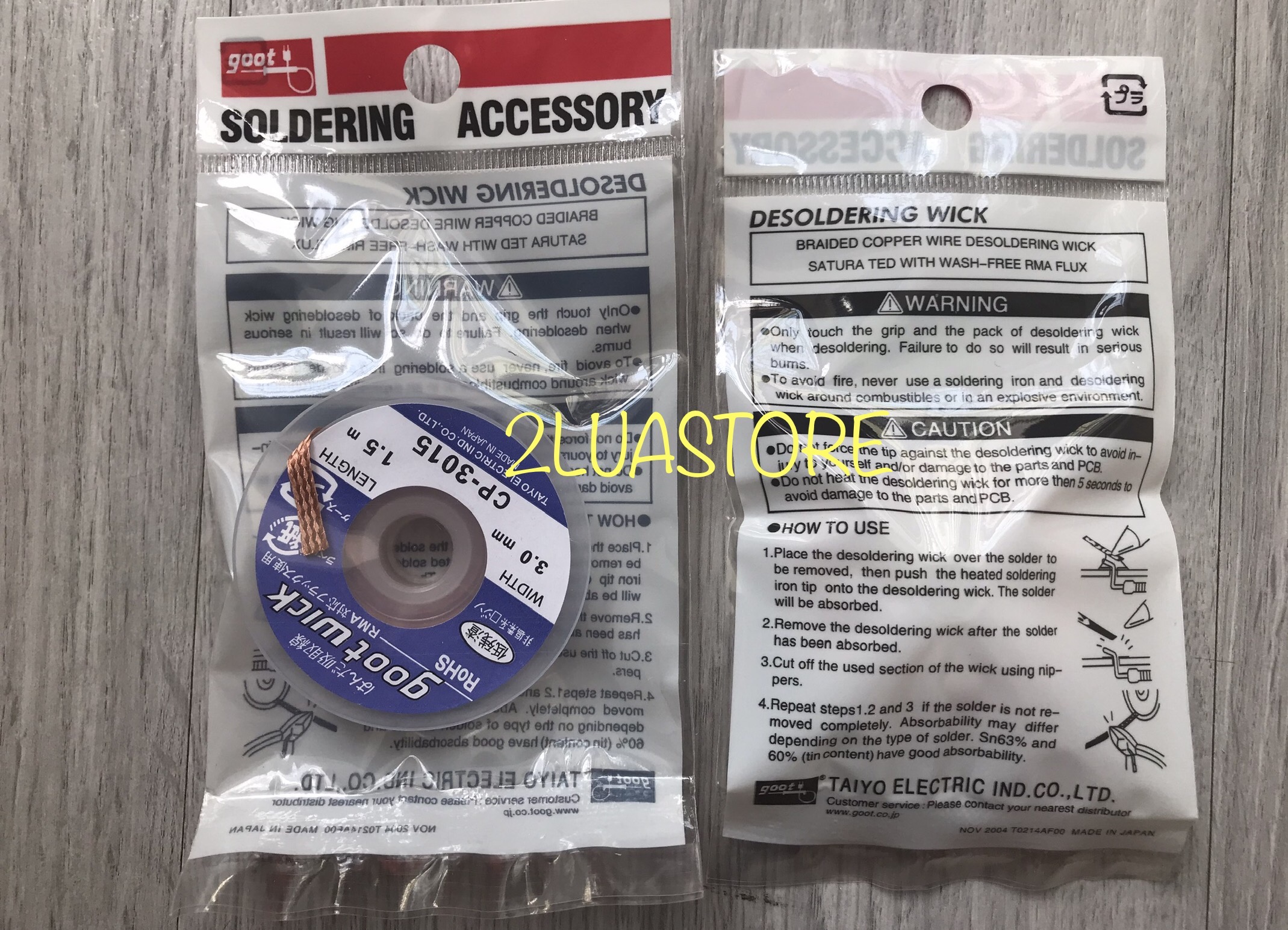 Dây đồng hút thiếc hàn Goot Wick CP-3015