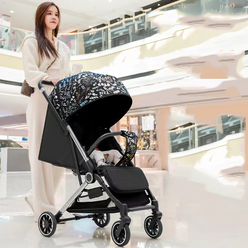 Xe đẩy gấp gọn 3 tư thế siêu nhẹ, gấp gọn đi máy bay với tải trọng 40kg dùng cho trẻ sơ sinh