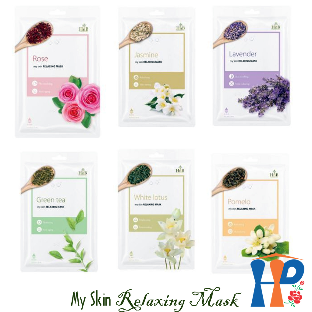 Mặt Nạ Thư Giãn Dưỡng Da Hương Hoa Lá HnB - My Skin Relaxing Mask Hani Peni {chính hãng} (hoa oải hương, hoa hồng, hoa bưởi, hoa nhài, hoa sen trắng, trà xanh - giảm căng thẳng cho làn da mệt mỏi)