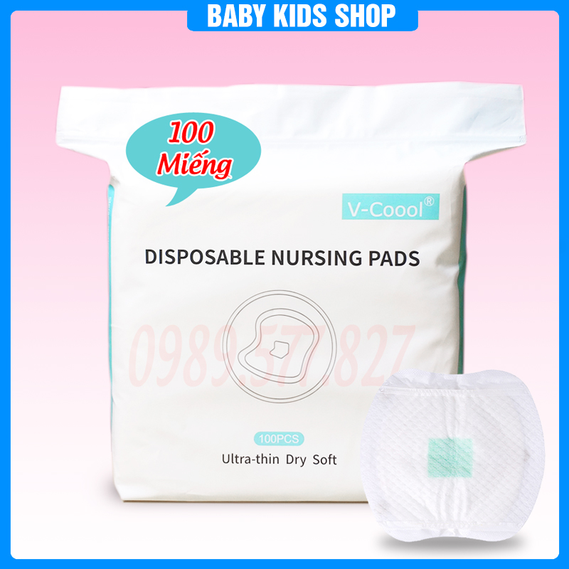 Miếng lót thấm sữa Vcool bịch 100 miếng
