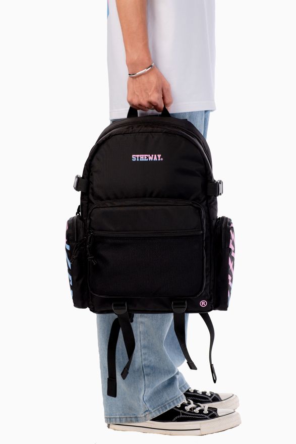 5THEWAY® Balo Hổng/Xanh Dương aka /two tones/ ROCKET BACKPACK™ in ROSEBLOOM/BEL AIR BLUE™