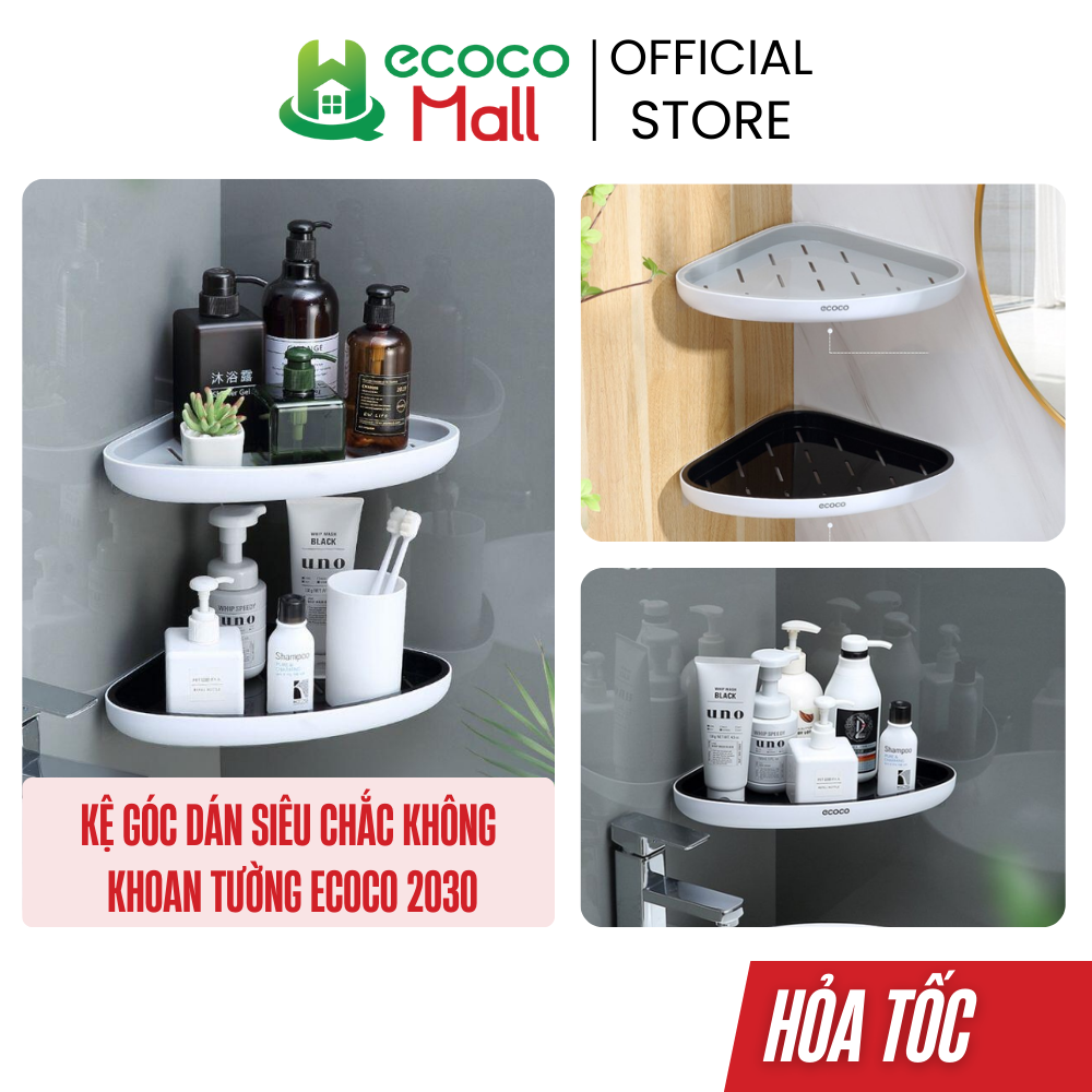  Kệ góc Ecoco dán siêu chắc không cần khoan tường mẫu mới 2030 