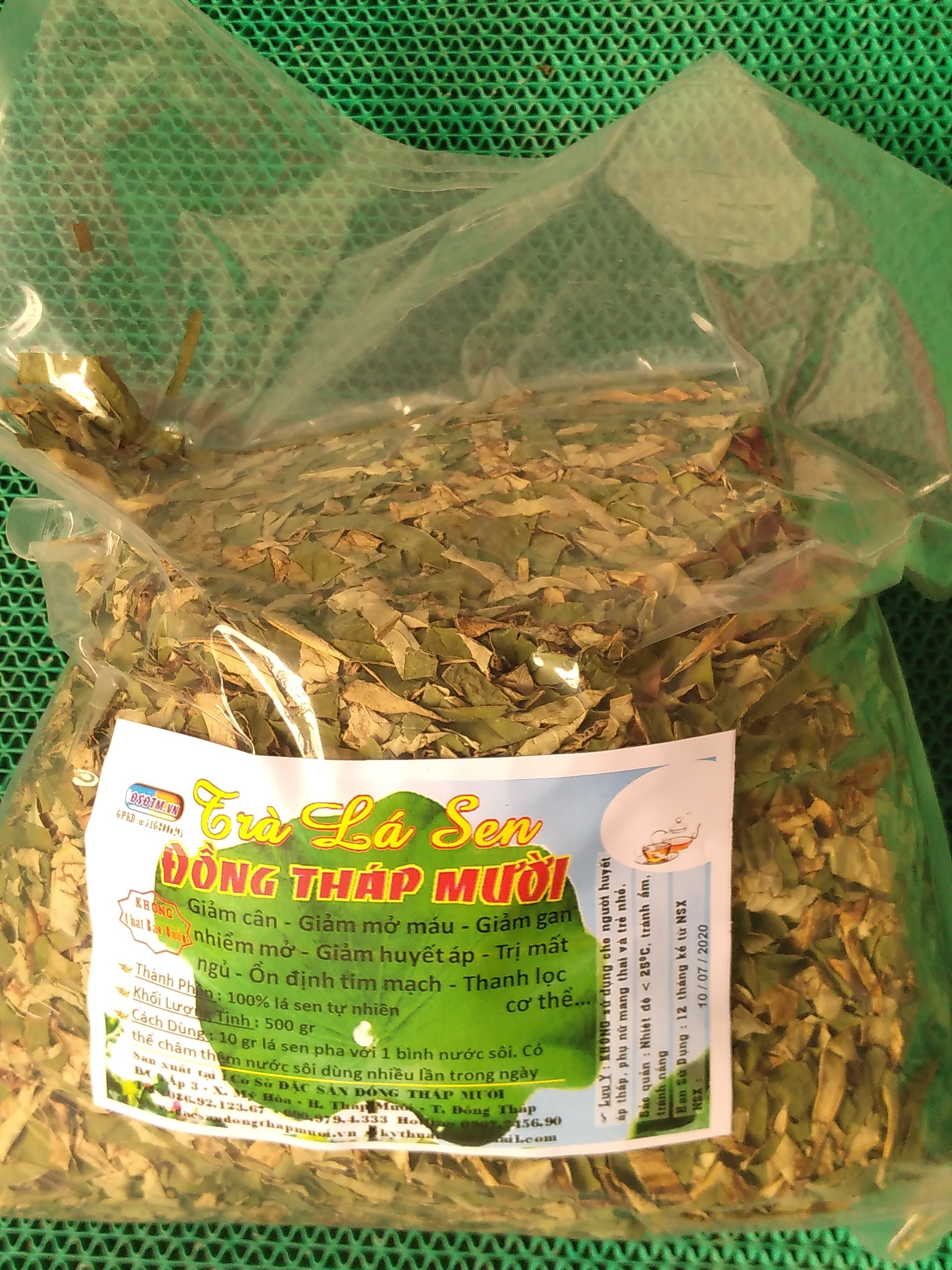 Trà lá sen 0.5kg . Giảm cân, giảm mỡ máu, giảm mất ngủ, giảm huyết áp, thanh lọc cơ thể...
