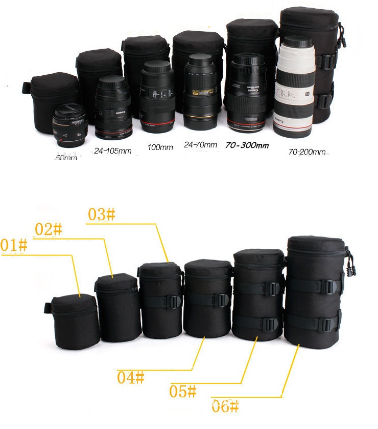 Túi đựng lens hình ống trúc