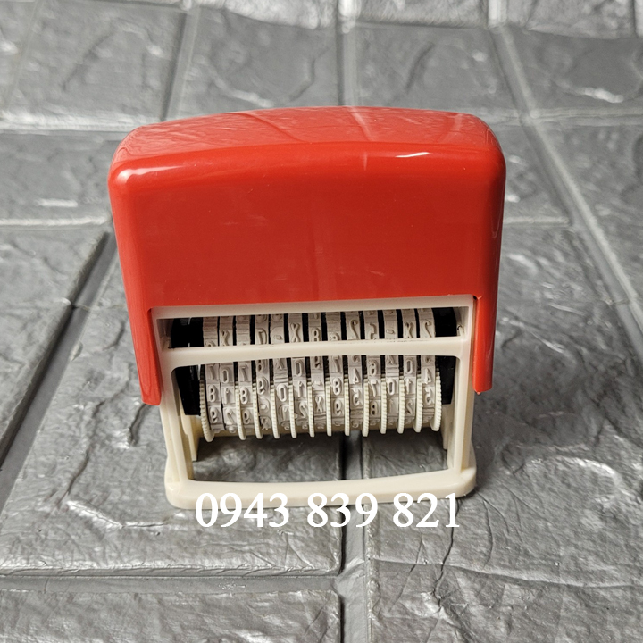Con dấu 13 số xoay thay đổi liền mực - mực mọi chất liệu 10ml